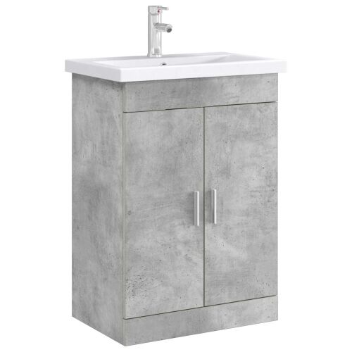 Kabinetski ormarić ispod Lavabo - Umivaonika Betonska siva - Betonska siva 78,5 x 37,5 x 81 cm Cijena