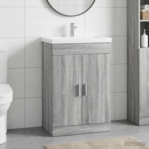Kabinetski ormarić ispod Lavabo - Umivaonika Siva Sonoma - Siva Sonoma 78,5 x 37,5 x 81 cm Cijena
