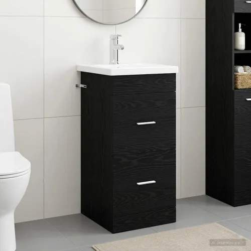 Kupaonski Lavabo - Umivaonik s sudoperom Crni hrast 42 x 40 x 84,5 cm - Crni hrast 42 x 40 x 84,5 cm Cijena