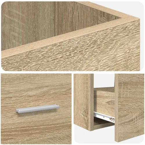 Kupaonski Lavabo - Umivaonik s sudoperom Hrast sonoma 42 x 40 x 84,5 cm - Hrast sonoma 42 x 40 x 84,5 cm Cijena