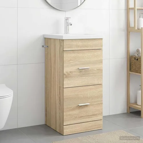 Kupaonski Lavabo - Umivaonik s sudoperom Hrast sonoma 42 x 40 x 84,5 cm - Hrast sonoma 42 x 40 x 84,5 cm Cijena