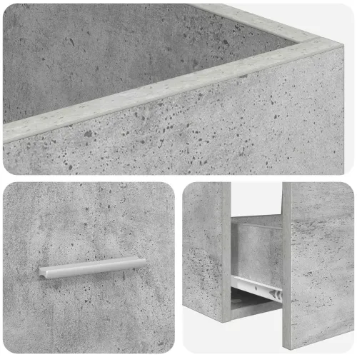 Kupaonski Lavabo - Umivaonik s sudoperom Betonska siva 42 x 40 x 84,5 cm - Betonska siva 42 x 40 x 84,5 cm Cijena