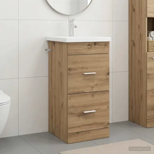 Kupaonski Lavabo - Umivaonik s sudoperom Hrast artisan 42 x 40 x 84,5 cm - Hrast artisan 42 x 40 x 84,5 cm Cijena