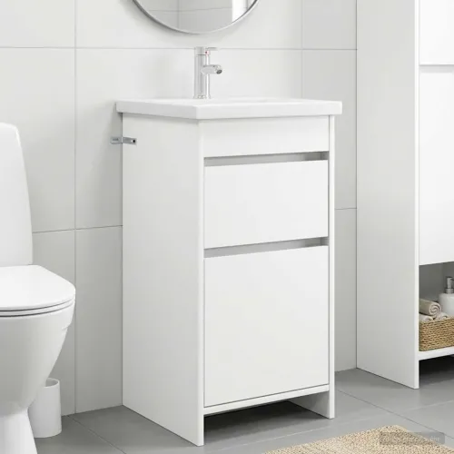 Kupaonski Lavabo - Umivaonik s sudoperom Bijela 42 x 40 x 84,5 cm - Bijela 42 x 40 x 84,5 cm Cijena