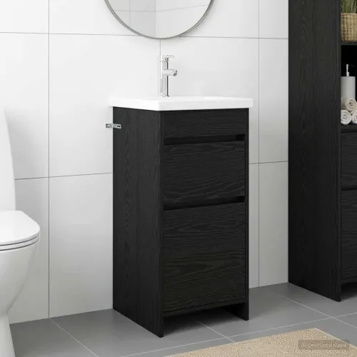 Kupaonski Lavabo - Umivaonik s sudoperom Crni hrast 42 x 40 x 84,5 cm - Crni hrast 42 x 40 x 84,5 cm Cijena