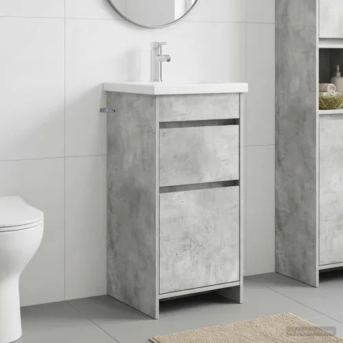 Kupaonski Lavabo - Umivaonik s sudoperom Betonska siva 42 x 40 x 84,5 cm - Betonska siva 42 x 40 x 84,5 cm Cijena