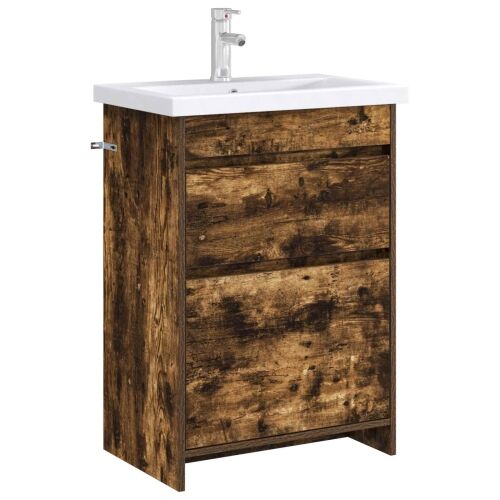 Kabinetski ormarić ispod Lavabo - Umivaonika Dimljeni hrast - Dimljeni hrast 56 x 37,5 x 81 cm Cijena