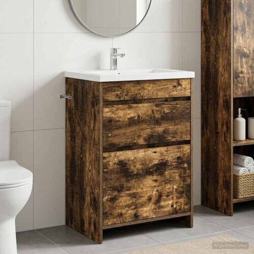 Kabinetski ormarić ispod Lavabo - Umivaonika Dimljeni hrast - Dimljeni hrast 56 x 37,5 x 81 cm Cijena