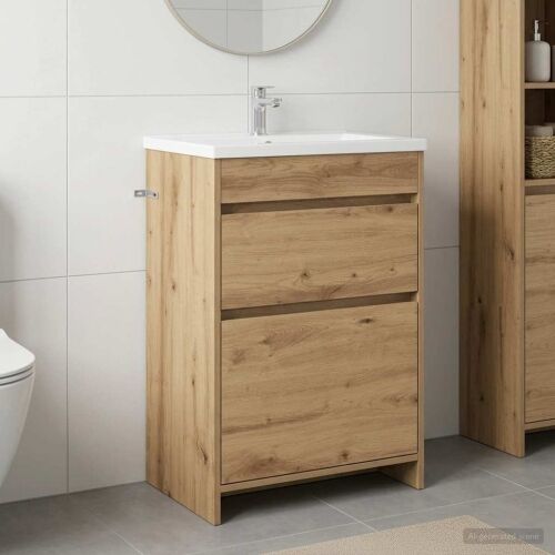 Kabinetski ormarić ispod Lavabo - Umivaonika Hrast artisan - Hrast artisan 56 x 37,5 x 81 cm Cijena
