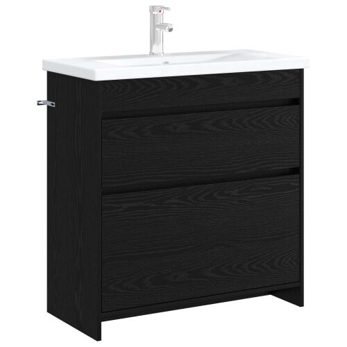 Kabinetski ormarić ispod Lavabo - Umivaonika Crni hrast - Crni hrast 78,5 x 37,5 x 81 cm Cijena