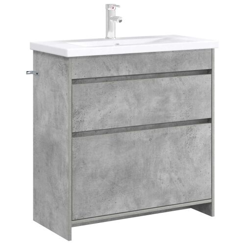 Kabinetski ormarić ispod Lavabo - Umivaonika Betonska siva - Betonska siva 78,5 x 37,5 x 81 cm Cijena