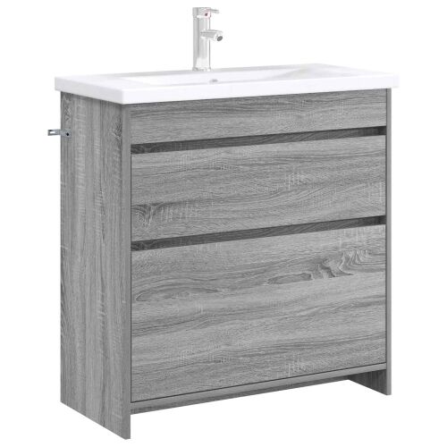 Kabinetski ormarić ispod Lavabo - Umivaonika Siva Sonoma - Siva Sonoma 78,5 x 37,5 x 81 cm Cijena