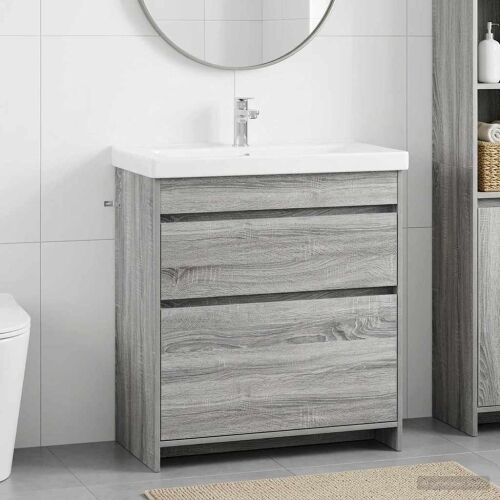Kabinetski ormarić ispod Lavabo - Umivaonika Siva Sonoma - Siva Sonoma 78,5 x 37,5 x 81 cm Cijena
