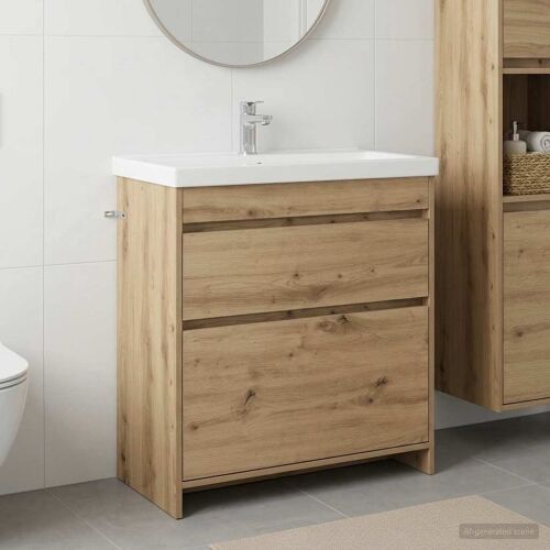 Kabinetski ormarić ispod Lavabo - Umivaonika Hrast artisan - Hrast artisan 78,5 x 37,5 x 81 cm Cijena