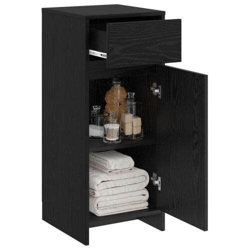 Kupaonski ormar Crni hrast 35 x 36,5 x 85 cm Konstruirano drvo - Crni hrast Cijena