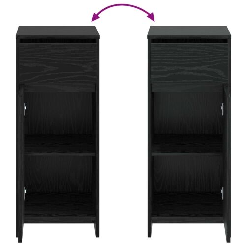 Kupaonski ormar Crni hrast 35 x 36,5 x 85 cm Konstruirano drvo - Crni hrast Cijena