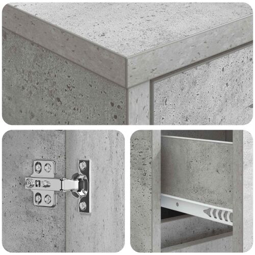 Kupaonski ormar Betonska siva 35 x 36,5 x 85 cm - Betonska siva Cijena