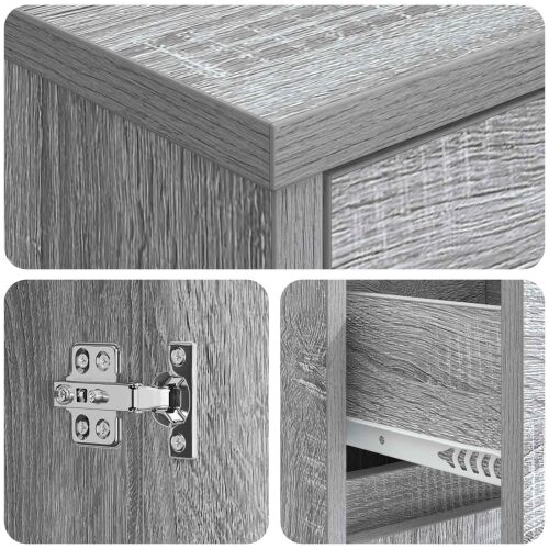 Kupaonski ormar Siva Sonoma 35 x 36,5 x 85 cm Konstruirano drvo - Siva Sonoma Cijena