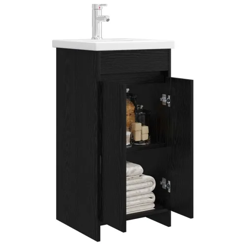 Kupaonski Lavabo - Umivaonik s sudoperom Crni hrast 42 x 40 x 84,5 cm - Crni hrast 42 x 40 x 84,5 cm Cijena