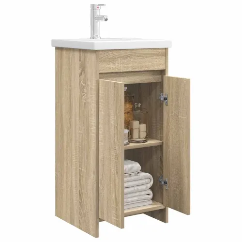 Kupaonski Lavabo - Umivaonik s sudoperom Hrast sonoma 42 x 40 x 84,5 cm - Hrast sonoma 42 x 40 x 84,5 cm Cijena