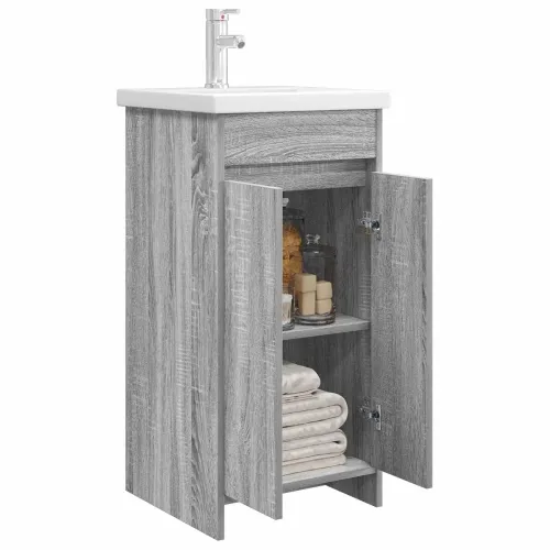 Kupaonski Lavabo - Umivaonik s sudoperom Siva Sonoma 42 x 40 x 84,5 cm - Siva Sonoma 42 x 40 x 84,5 cm Cijena