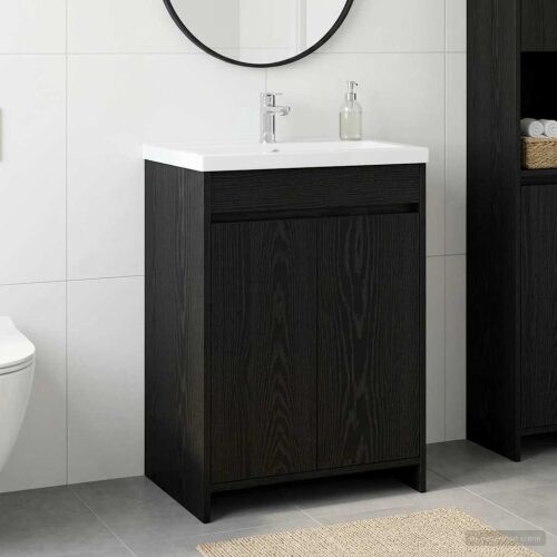 Kabinetski ormarić ispod Lavabo - Umivaonika Crni hrast - Crni hrast 56 x 37,5 x 81 cm Cijena