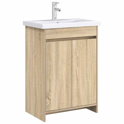 Kabinetski ormarić ispod Lavabo - Umivaonika Hrast sonoma - Hrast sonoma 56 x 37,5 x 81 cm Cijena