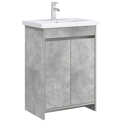Kabinetski ormarić ispod Lavabo - Umivaonika Betonska siva - Betonska siva 56 x 37,5 x 81 cm Cijena