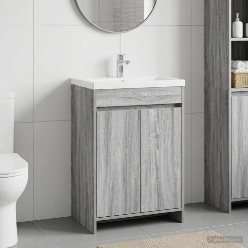 Kabinetski ormarić ispod Lavabo - Umivaonika Siva Sonoma - Siva Sonoma 56 x 37,5 x 81 cm Cijena