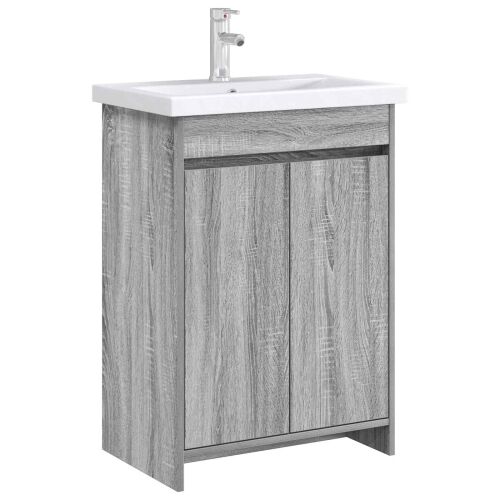Kabinetski ormarić ispod Lavabo - Umivaonika Siva Sonoma - Siva Sonoma 56 x 37,5 x 81 cm Cijena