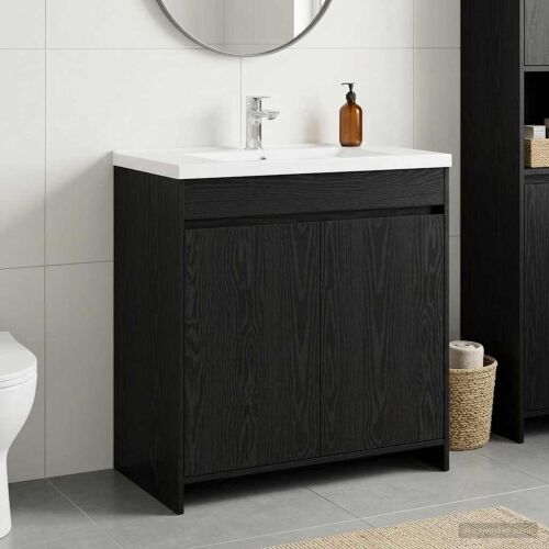 Kabinetski ormarić ispod Lavabo - Umivaonika Crni hrast - Crni hrast 78,5 x 37,5 x 81 cm Cijena