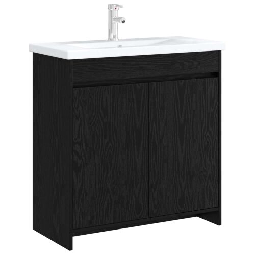 Kabinetski ormarić ispod Lavabo - Umivaonika Crni hrast - Crni hrast 78,5 x 37,5 x 81 cm Cijena