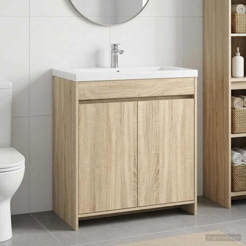 Kabinetski ormarić ispod Lavabo - Umivaonika Hrast sonoma - Hrast sonoma 78,5 x 37,5 x 81 cm Cijena