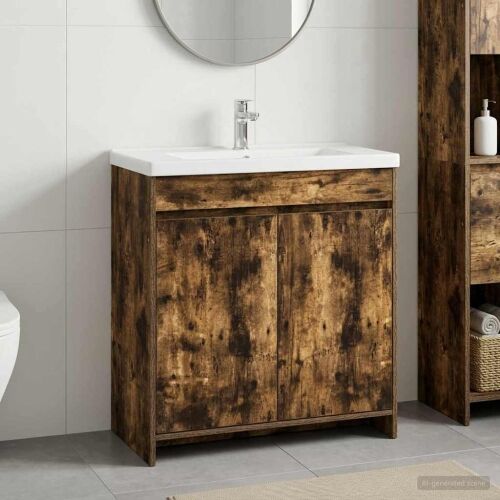 Kabinetski ormarić ispod Lavabo - Umivaonika Dimljeni hrast - Dimljeni hrast 78,5 x 37,5 x 81 cm Cijena