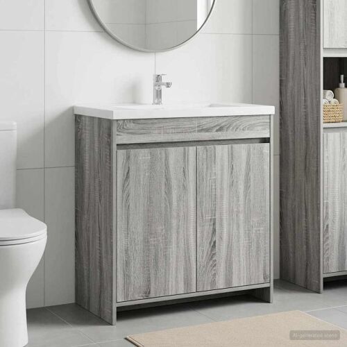 Kabinetski ormarić ispod Lavabo - Umivaonika Siva Sonoma - Siva Sonoma 78,5 x 37,5 x 81 cm Cijena