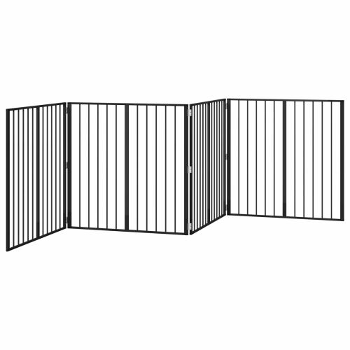Vrata za pse 4 kom. Crna 100 x 100 cm Pocinčani čelik - 100 x 100 cm 4 Cijena