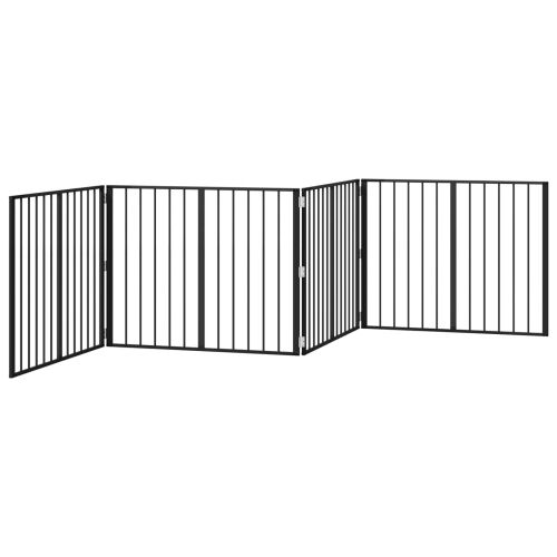 Vrata za pse 4 kom. Crna 100 x 80 cm Pocinčani čelik - 100 x 80 cm 4 Cijena