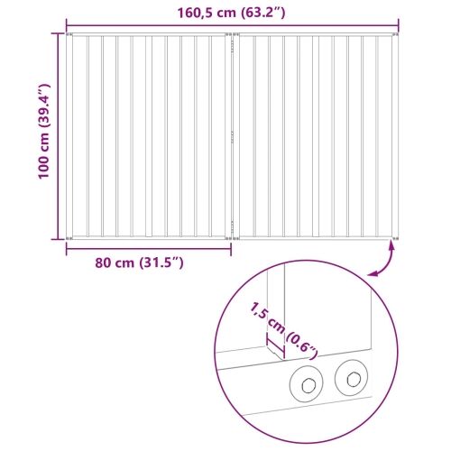 Vrata za pse 2 kom. Crna 80 x 100 cm Pocinčani čelik - 80 x 100 cm 2 Cijena