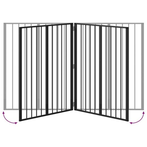 Vrata za pse 2 kom. Crna 80 x 100 cm Pocinčani čelik - 80 x 100 cm 2 Cijena