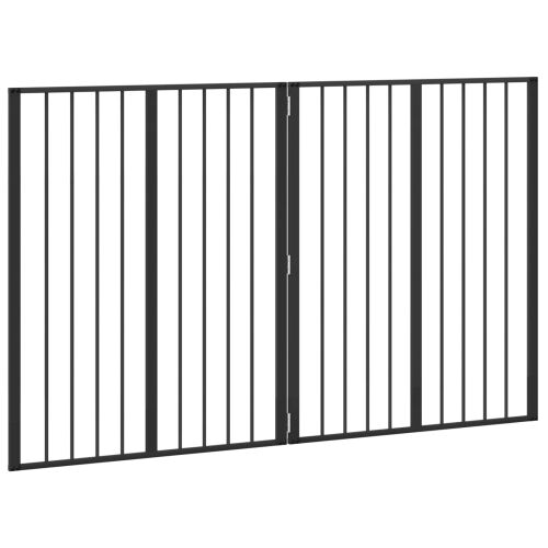 Vrata za pse 2 kom. Crna 80 x 100 cm Pocinčani čelik - 80 x 100 cm 2 Cijena