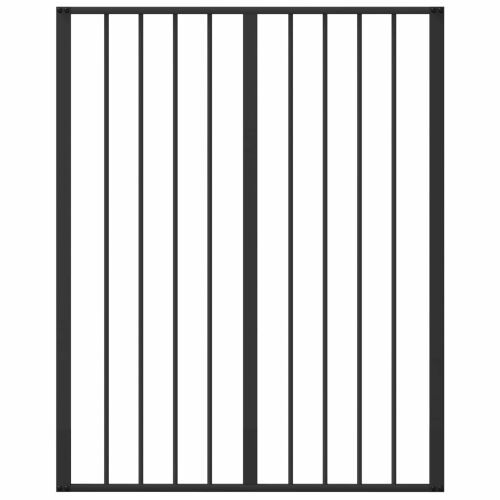 Vrata za pse 4 kom. Crna 80 x 100 cm Pocinčani čelik - 80 x 100 cm 4 Cijena