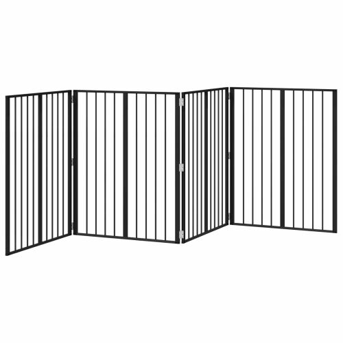 Vrata za pse 4 kom. Crna 80 x 100 cm Pocinčani čelik - 80 x 100 cm 4 Cijena