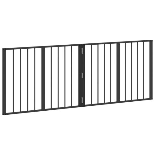 Vrata za pse 2 kom. Crna 80 x 60 cm Pocinčani čelik - 80 x 60 cm 2 Cijena