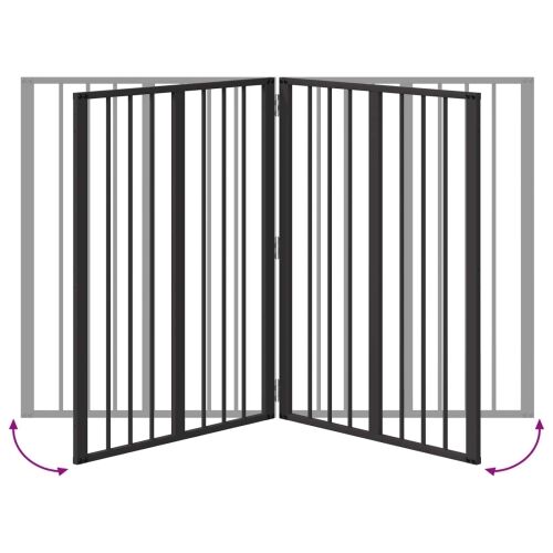 Vrata za pse 2 kom. Crna 60 x 80 cm Pocinčani čelik - 60 x 80 cm 2 Cijena