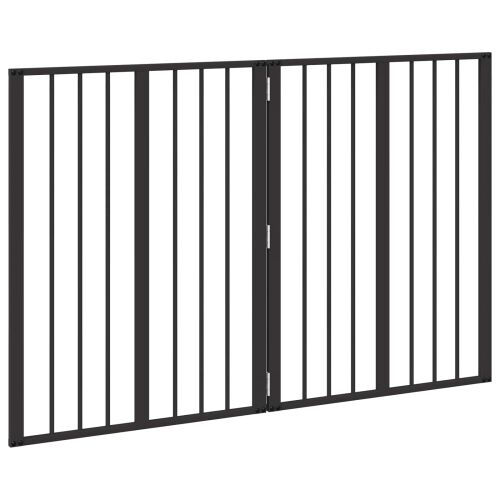Vrata za pse 2 kom. Crna 60 x 80 cm Pocinčani čelik - 60 x 80 cm 2 Cijena