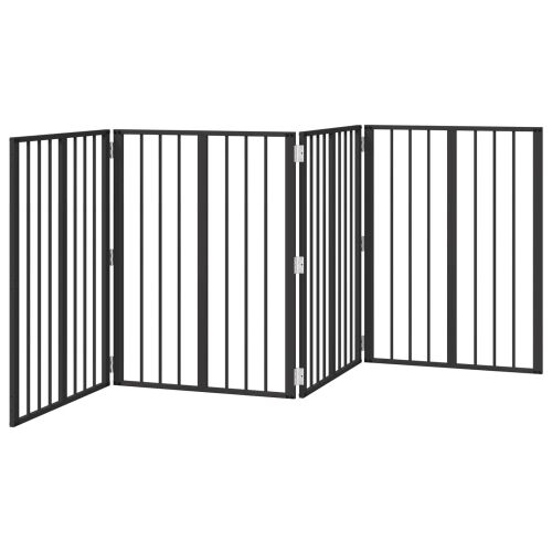 Vrata za pse 4 kom. Crna 60 x 80 cm Pocinčani čelik - 60 x 80 cm 4 Cijena