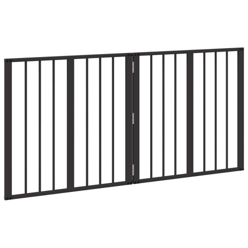 Vrata za pse 2 kom. Crna 60 x 60 cm Pocinčani čelik - 60 x 60 cm 2 Cijena