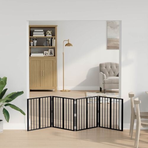 Vrata za pse 4 kom. Crna 60 x 60 cm Pocinčani čelik - 60 x 60 cm 4 Cijena