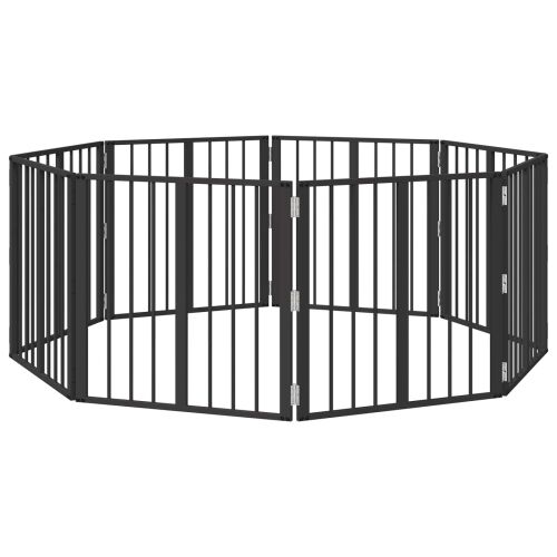 Vrata za pse 8 kom. Crna 60 x 60 cm Pocinčani čelik - 60 x 60 cm 8 Cijena
