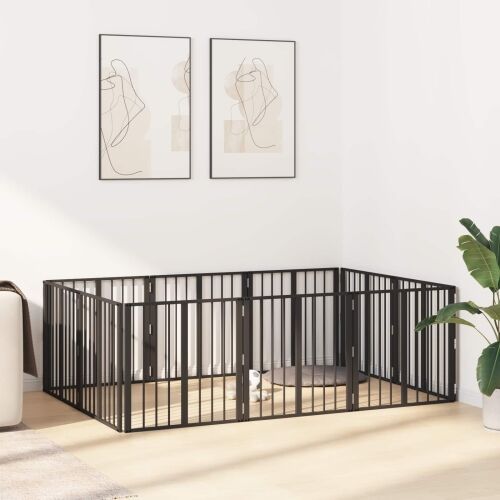 Vrata za pse 10 kom. Crna 60 x 60 cm Pocinčani čelik - 60 x 60 cm 10 Cijena